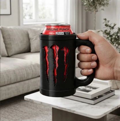 Suporte Para Lata Monster Energético Cooler Copo Preto