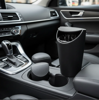 Lixeira Automotiva Porta Copo Universal Com Tampa