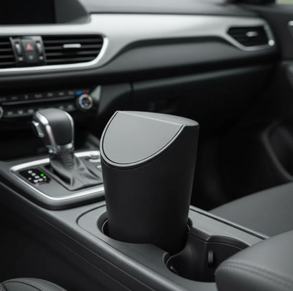 Lixeira Automotiva Porta Copo Universal Com Tampa
