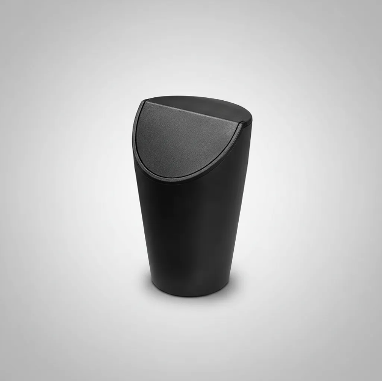 Lixeira Automotiva Porta Copo Universal Com Tampa