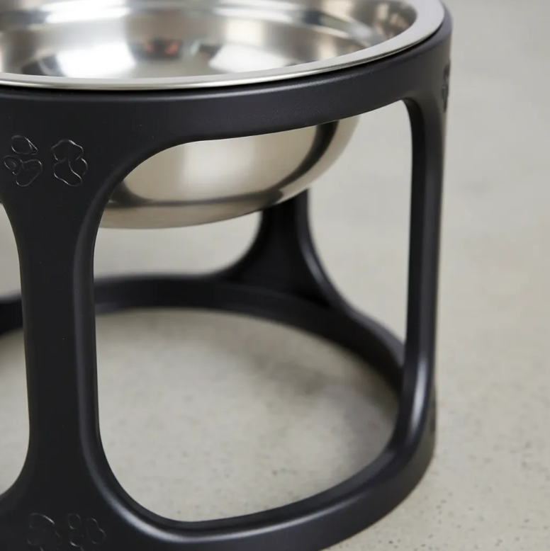 Comedouro Elevado Ergonômico Para Cães E Gatos Inox