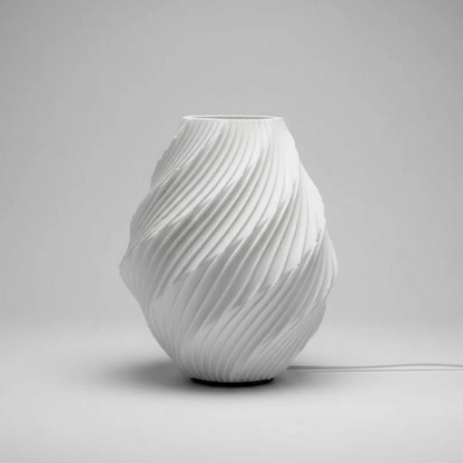 Luminária De Mesa Abajur Design Moderno Torcido 3d