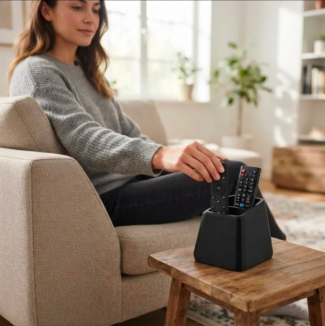 Suporte Para Controle Remoto 2 Divisórias Organizador Mesa